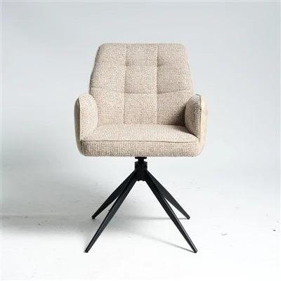 360 ဒီဂရီ Bearing Swivel Auto Return Desk Chair ပါသော Kd သတ္တုဘောင်