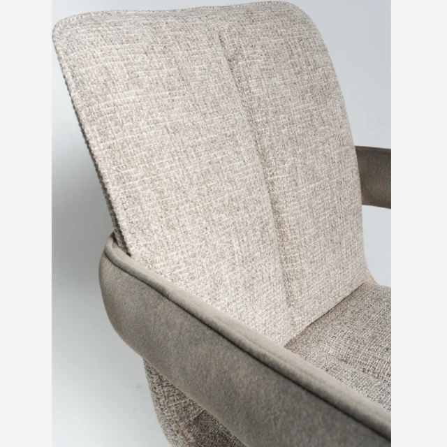 Beige Desk Chair With Armrest Backrest With Stitching price